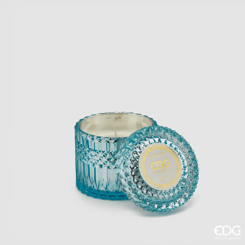 CANDELA CRYSTAL CON VASO 10,5 CM 310 GR SALE MARINO E SALVIA SALATA