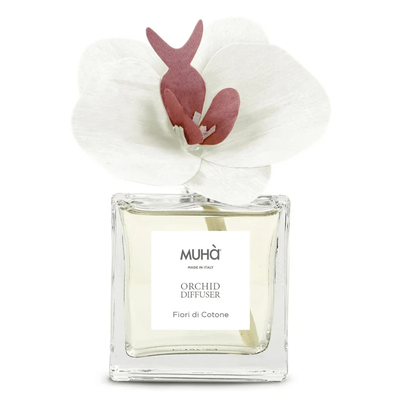 DIFFUSORE ORCHIDEA 100ML BIANCA FIORI DI COTONE
