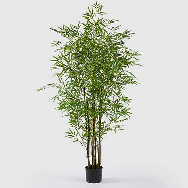 BAMBOO ARTIFICIALE CON VASO H150CM VERDE