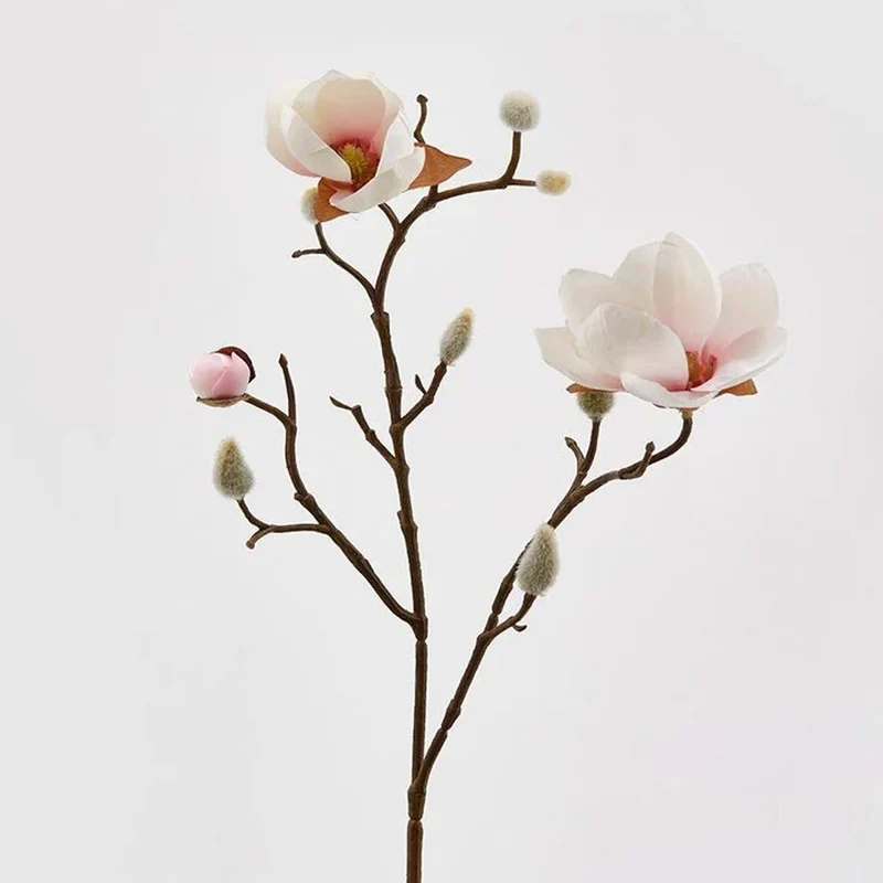 MAGNOLIA STELLATA ARTIFICIALE H53CM ROSA CREMA