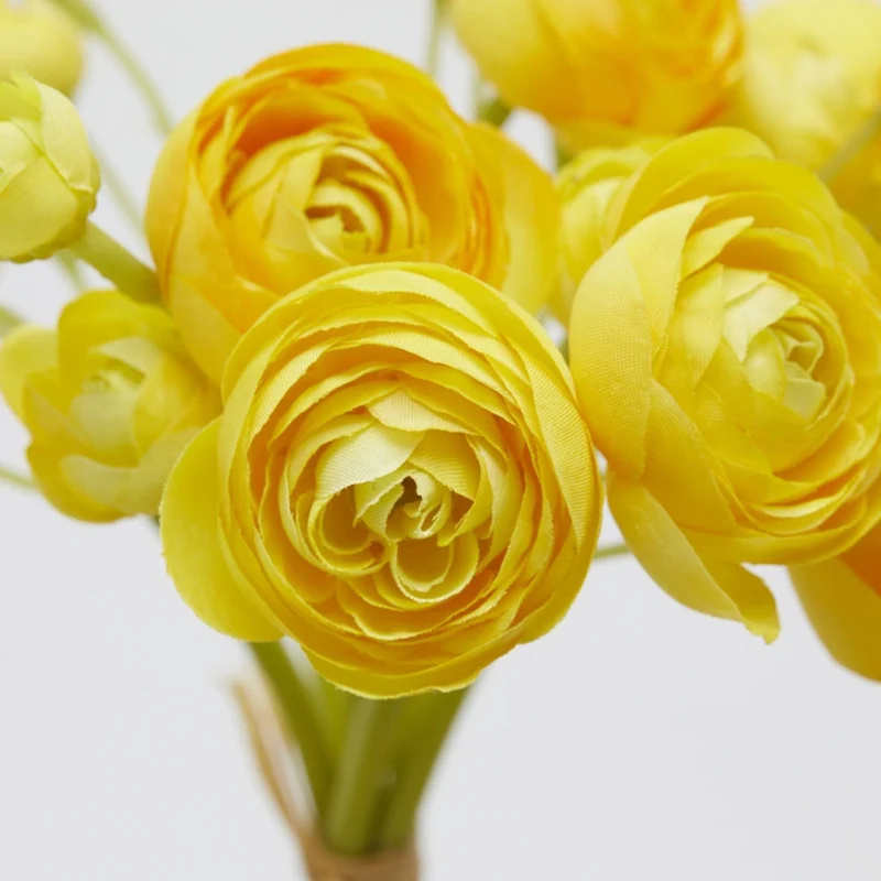 MAZZO DI RANUNCOLO H30CM MIX DI GIALLO ASSORTITI