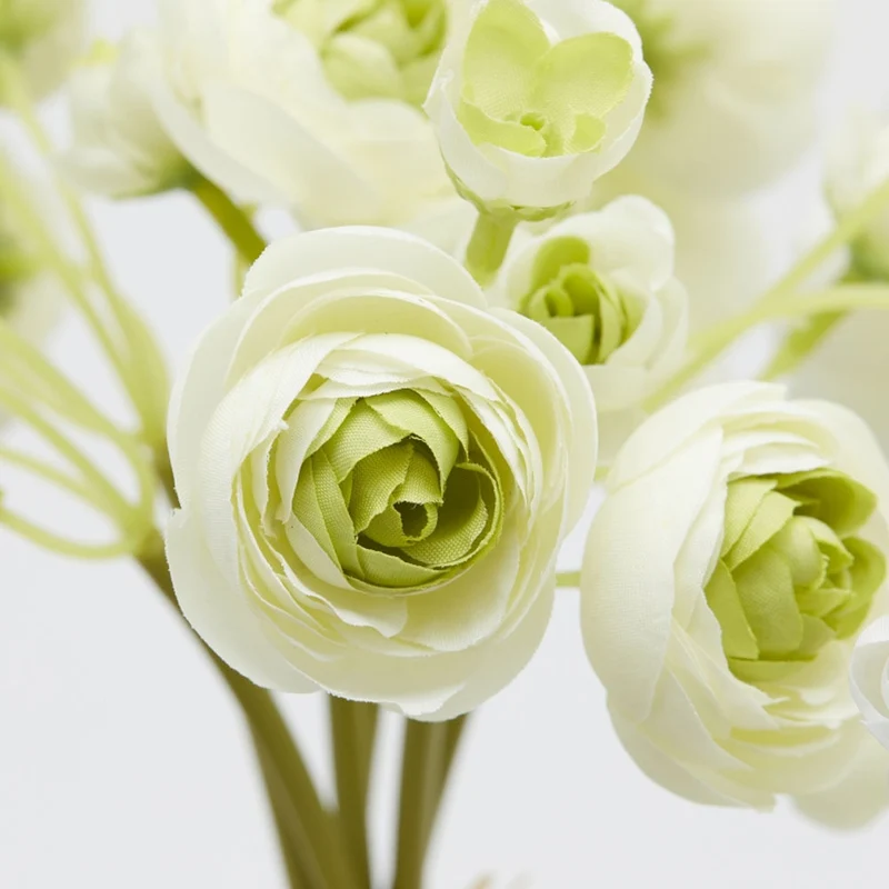 MAZZO DI RANUNCOLO H30CM VERDE E BIANCO ASSORTITI