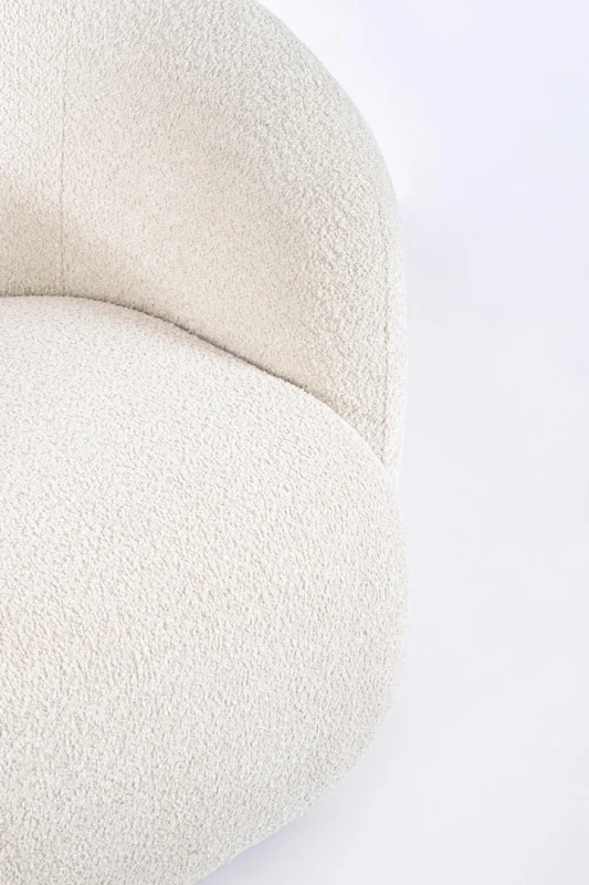 POLTRONA EFFETTO BOUCLE' NATURALE - TECLA