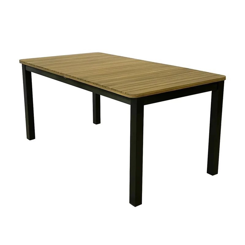 TAVOLO ALLUNGABILE BALITO 160/220X90 CM ALLUMINIO/ACACIA