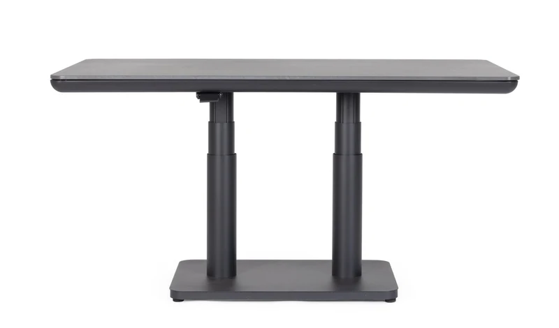 TAVOLO MIGUEL 140X80X51/72CM ALTEZZA REGOLABILE ANTRACITE