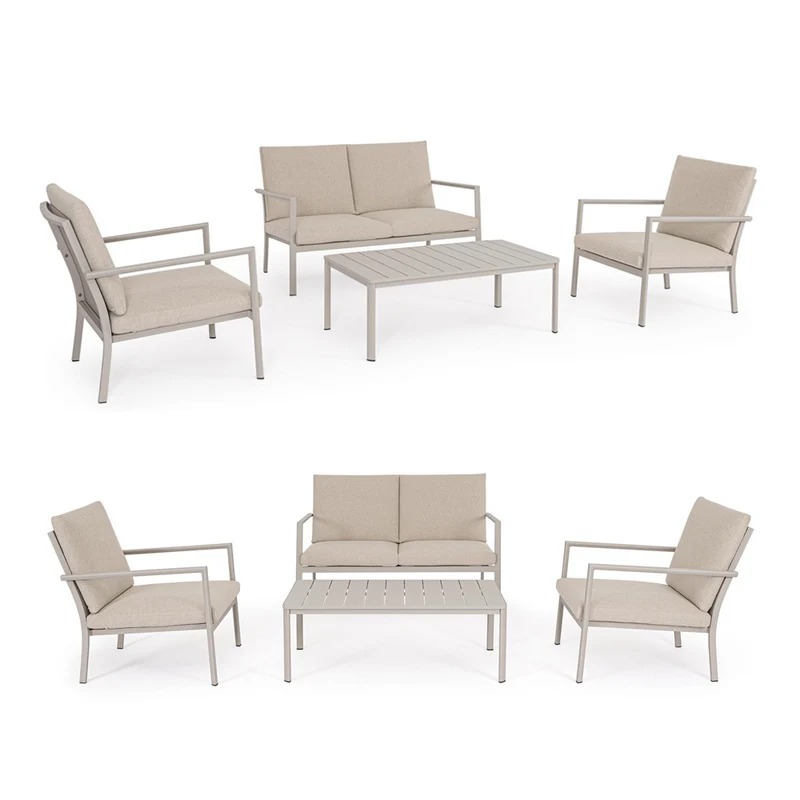 SET SALOTTO CON CUSCINI KONNOR RASTIN 4 PEZZI