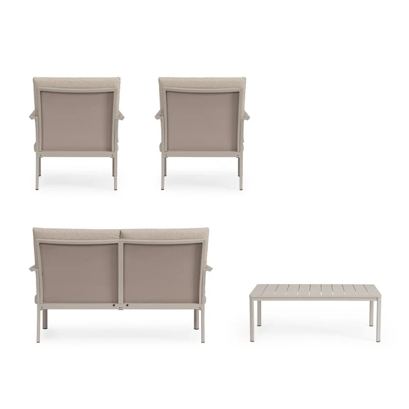 SET SALOTTO CON CUSCINI KONNOR RASTIN 4 PEZZI