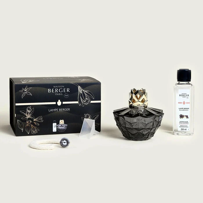 LAMPADA BERGER "KALI NERO" CON FRAGRANZA VANIGLIA