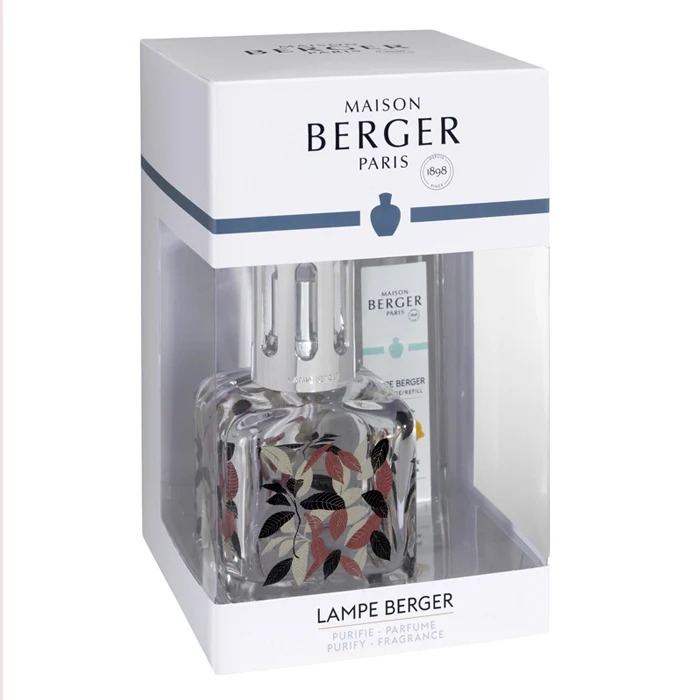 LAMPADA BERGER "ICE CUBE FOGLIA" CON FRAGRANZA VERBENA AL LIMONE