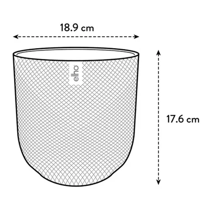 VASO JAZZ ROUND Ø19XH18CM ROSSO TOSCANO