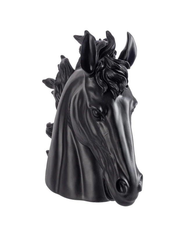 DECORAZIONE CAVALLO FRANKEL, NERO, H45.7