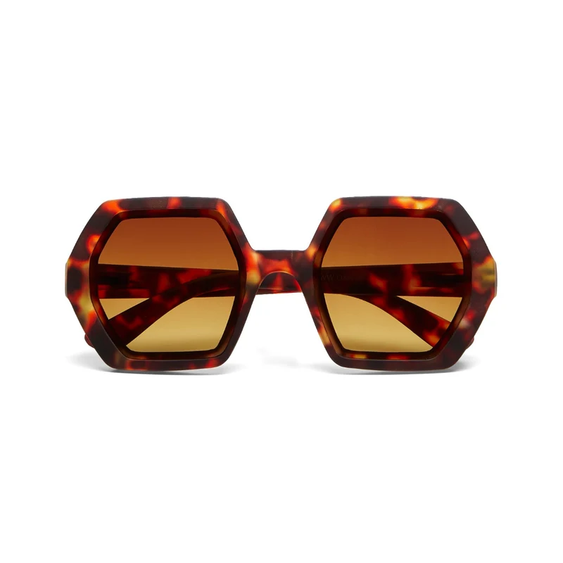 OCCHIALE DA SOLE ESAGONALE MODELLO EMMA CLASSIC HAVANA