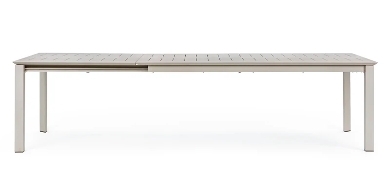 OFFERTA TAVOLO KONNOR ALLUNGABILE 200/300X110CM TORTORA +6 POLTRONE TORTORA