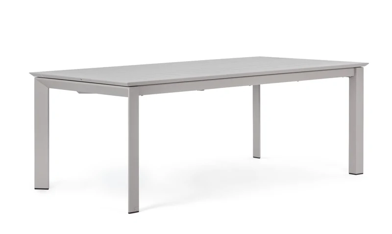OFFERTA TAVOLO KONNOR ALLUNGABILE 200/300X110CM TORTORA +6 POLTRONE TORTORA