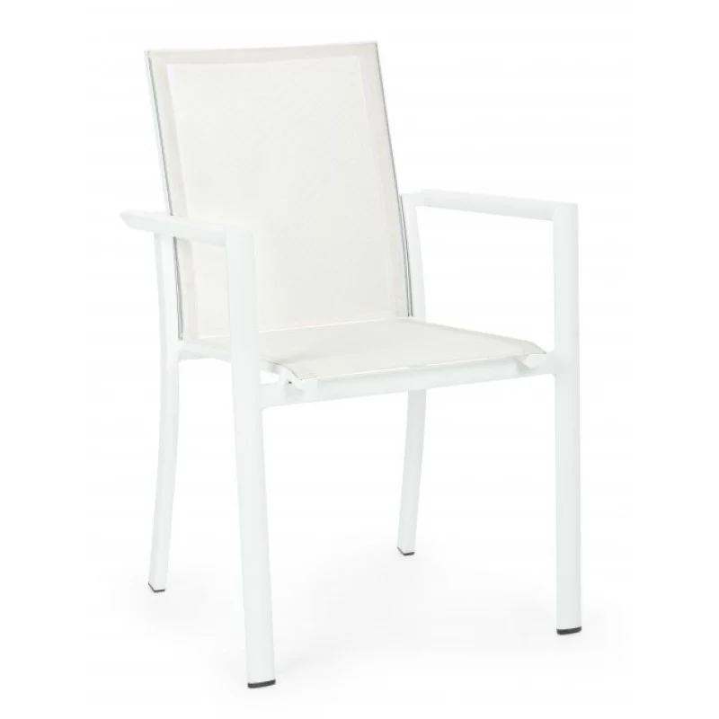 OFFERTA TAVOLO DUBLINO ALLUNGABILE 140/200X140 BIANCO +4 POLTRONE KONNOR BIANCHE