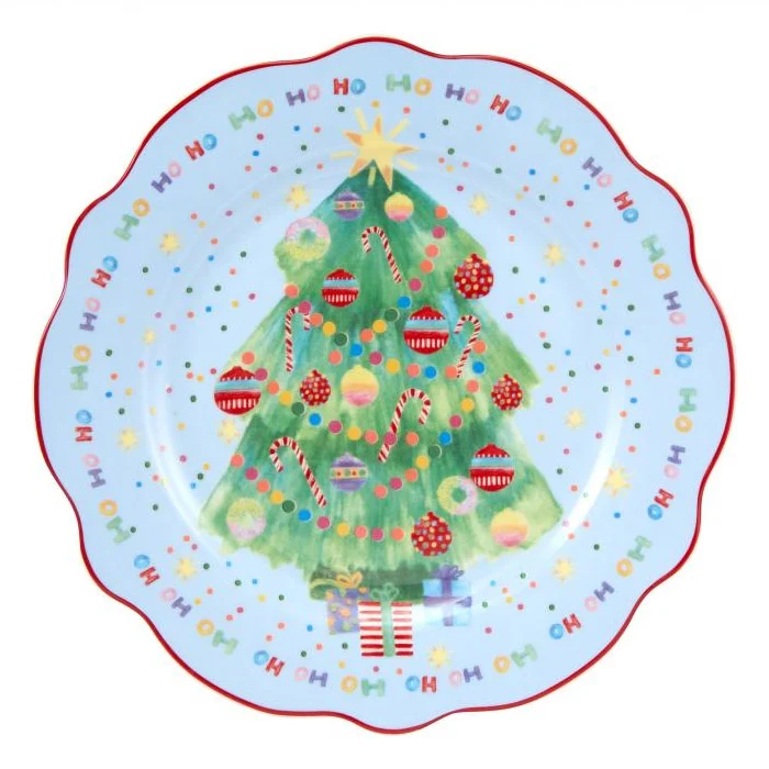 JOLLY JOY PIATTO NATALIZIO IN CERAMICA, 20CM