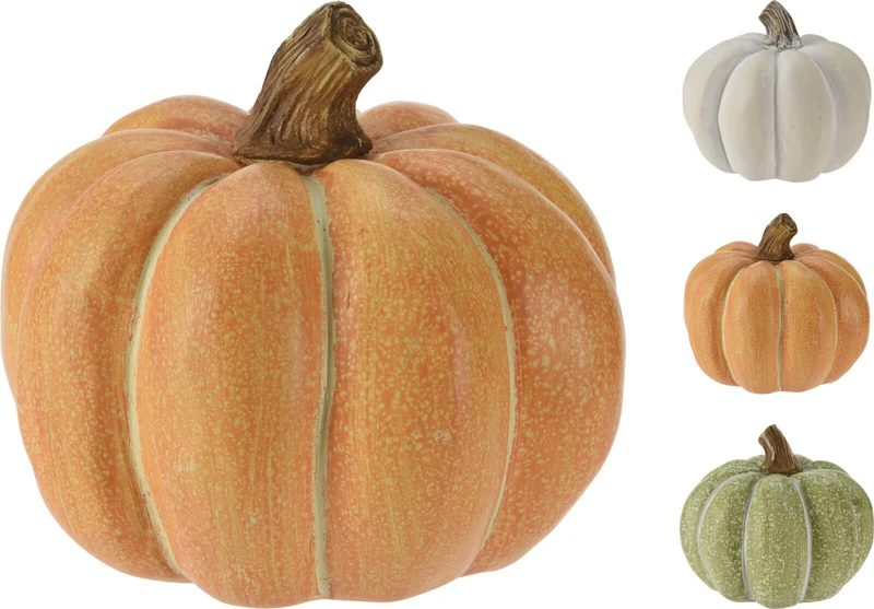 ZUCCA IN RESINA, 15X12CM, COLORE ASSORTITO