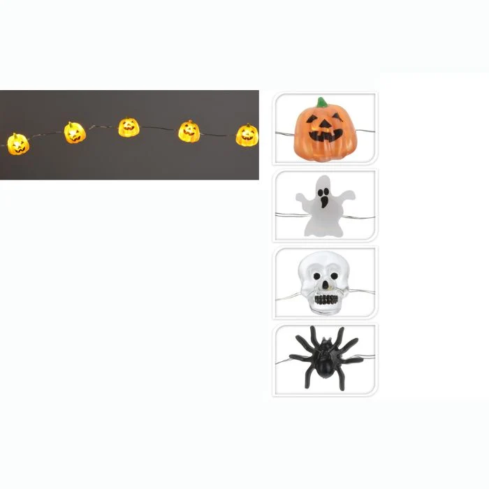 20 LUCINE A LED DI HALLOWEEN, MODELLO ASSORTITO