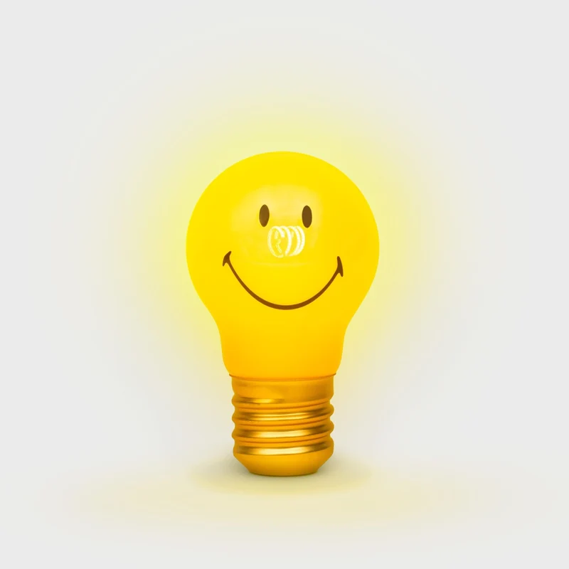 LAMPADINA SMILEY - SENZA FILI