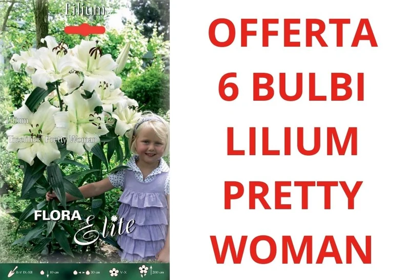OFFERTA 6 BULBI DI LILIUM HYBRIDS PRETTY WOMAN