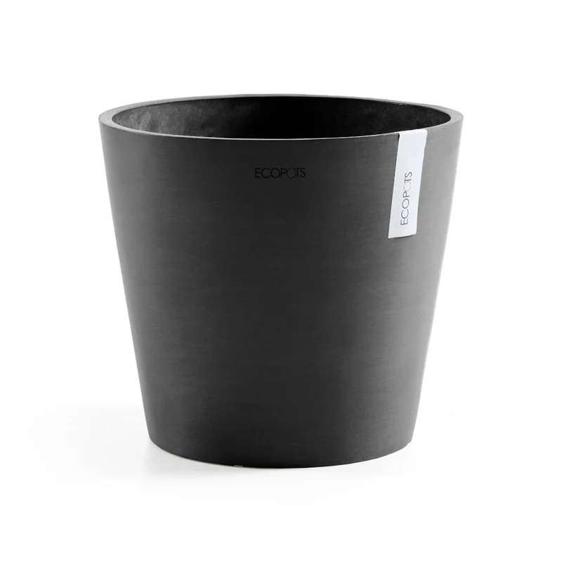 VASO AMSTERDAM D25 H24,50CM NERO