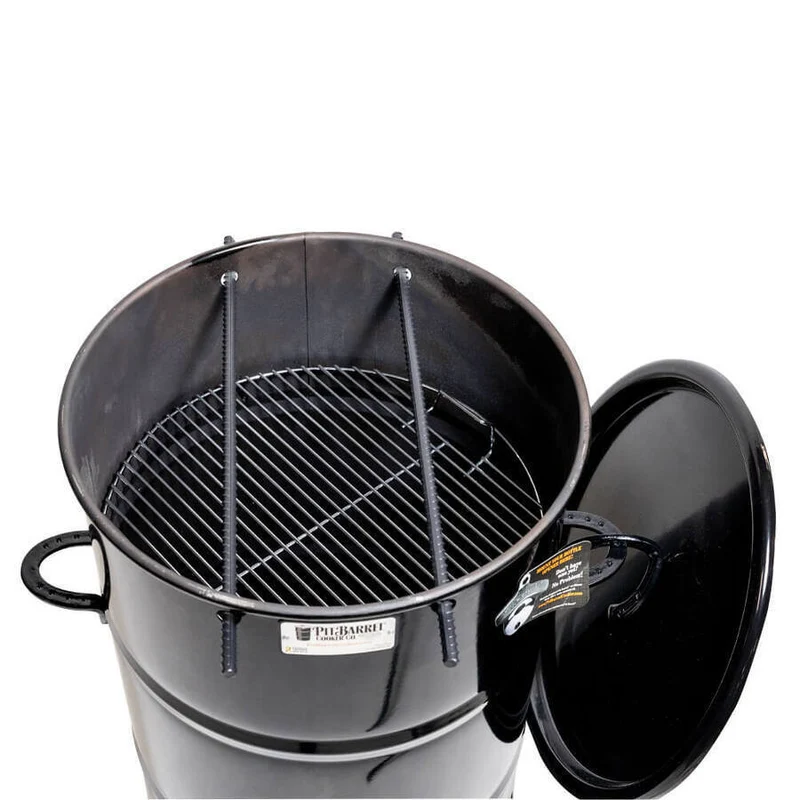 OFFERTA BARBECUE PIT BARREL AFFUMICATORE COOKER A CARBONE + COPERTURA PREMIUM NERA