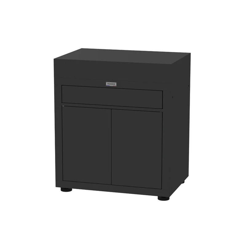 MOBILE DA CUCINA CON CASSETTO, 80 X 55 CM NERO