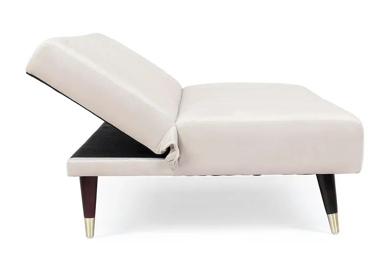 DIVANO-LETTO ALMA 3 POSTI BEIGE EFFETTO VELLUTO 180X88X82H CM