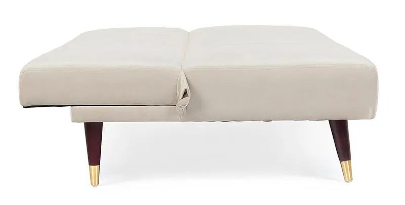 DIVANO-LETTO ALMA 3 POSTI BEIGE EFFETTO VELLUTO 180X88X82H CM