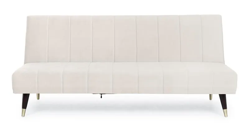 DIVANO-LETTO ALMA 3 POSTI BEIGE EFFETTO VELLUTO 180X88X82H CM