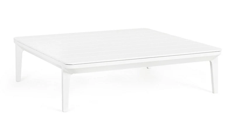 TAVOLINO IN ALLUMINIO BIANCO WG20 MATRIX 99X99CM
