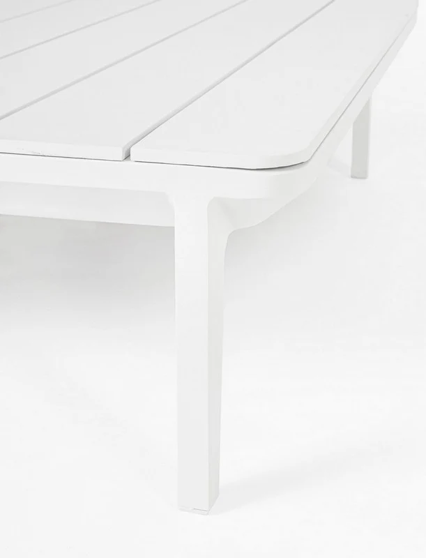 TAVOLINO IN ALLUMINIO BIANCO WG20 MATRIX 99X99CM