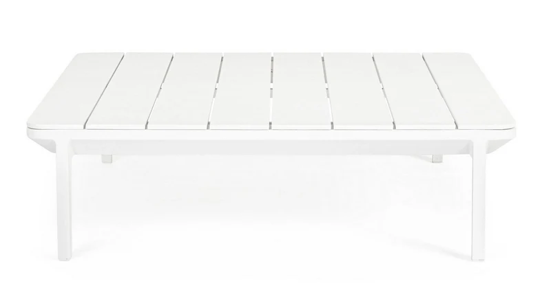 TAVOLINO IN ALLUMINIO BIANCO WG20 MATRIX 99X99CM