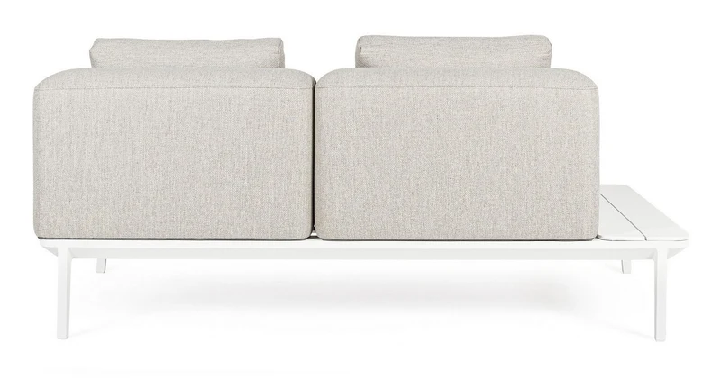 DIVANO DUE POSTI LOUNGE IN ALLUMINIO BIANCO WG20 MATRIX