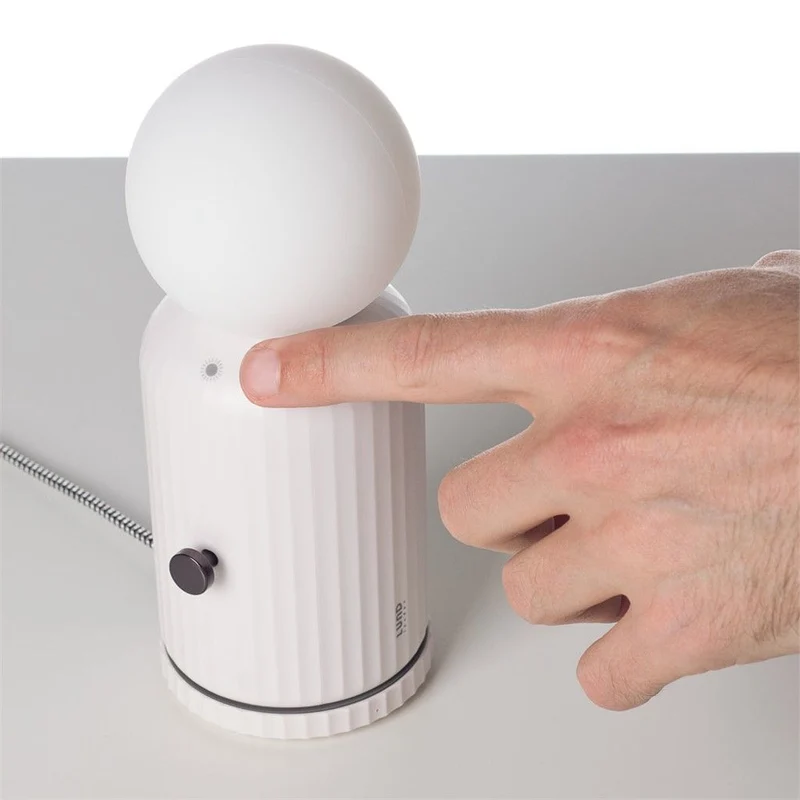 LAMPADA CON RICARICA WIRELESS BIANCA