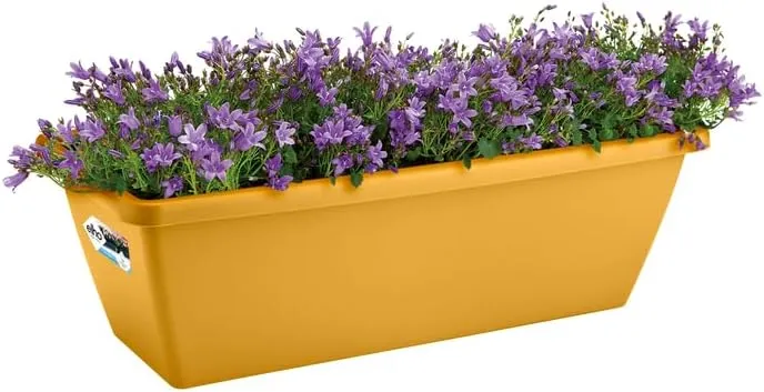 VASO FIORIERA BARCELONA TROUGH 70CM HONEY YELLOW