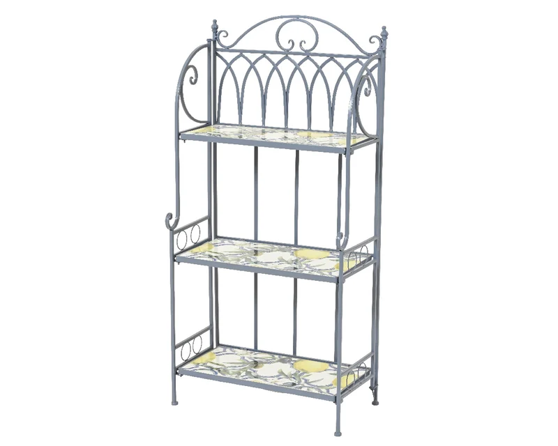 SCAFFALE MENSOLA SORRENTO BLU IN FERRO 31,5X58X118,5 CM