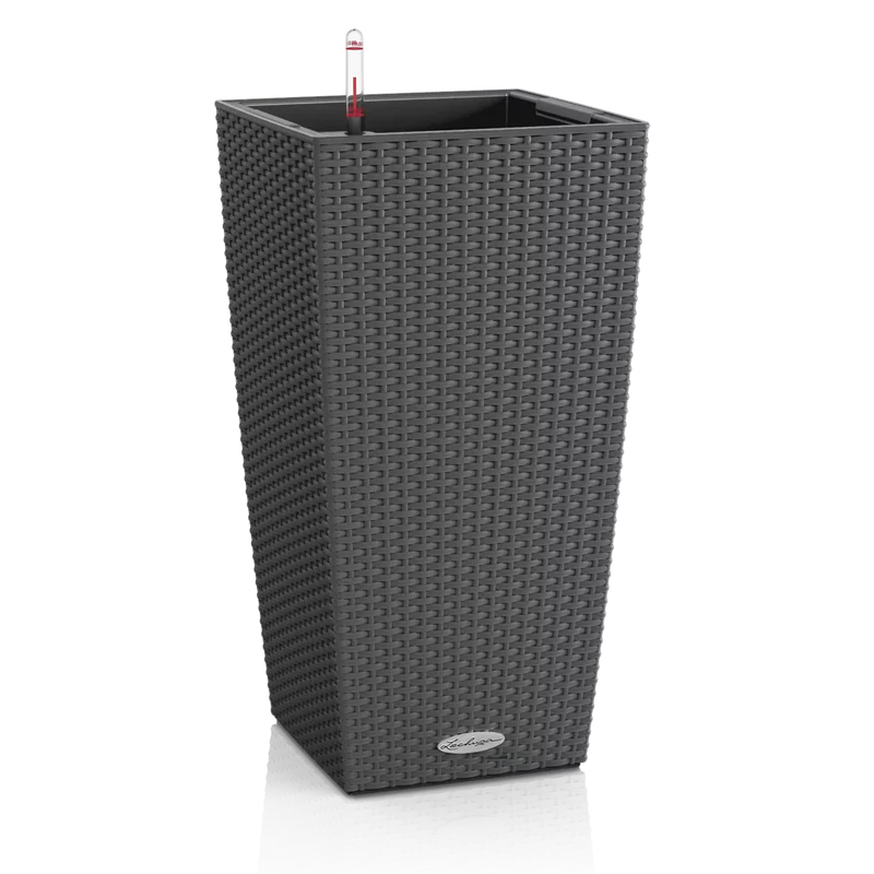 VASO CUBICO COTTAGE 40CM GRANITO
