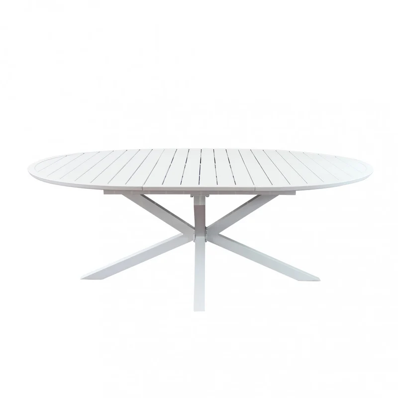 TAVOLO ROTONDO CAMELOT ALLUNGABILE 150/200 X 150 BIANCO
