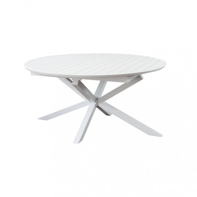 TAVOLO ROTONDO CAMELOT ALLUNGABILE 150/200 X 150 BIANCO