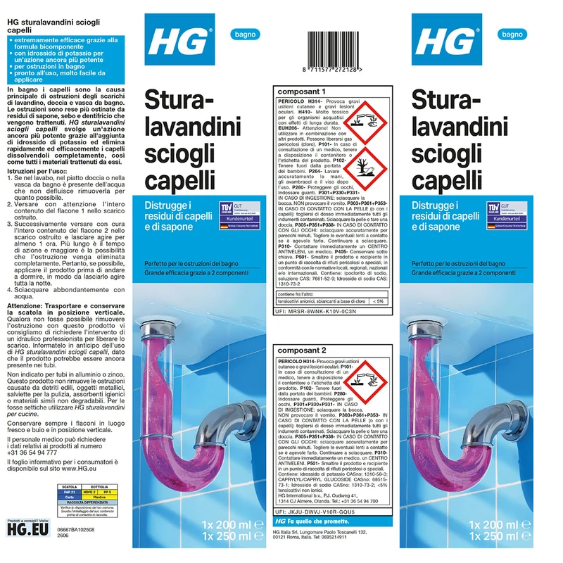 HG STURALAVANDINO SCIOGLI CAPELLI 450ML