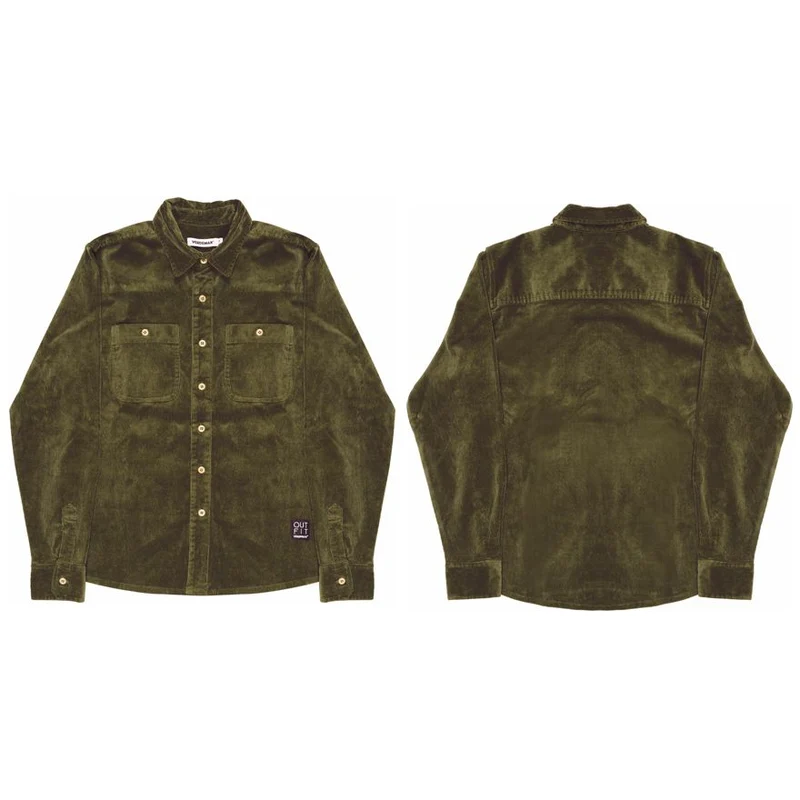 CAMICIA LINEA PLATANO UNISEX OLIVA TAGLIA M