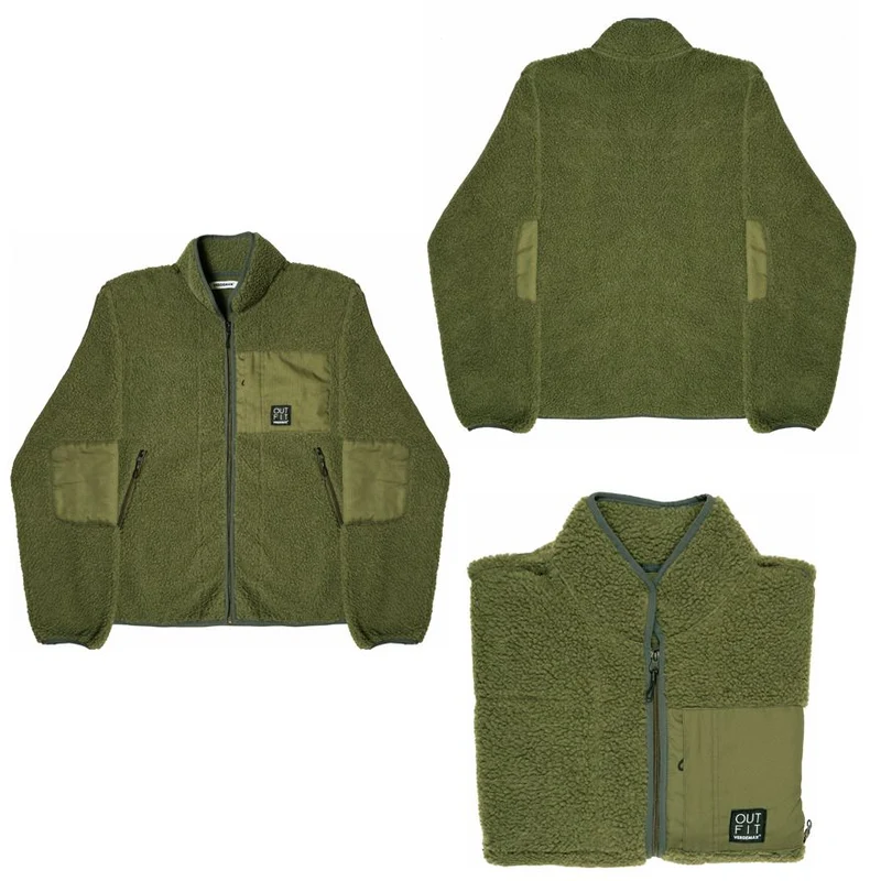 GIACCA LINEA "AGRIFOGLIO" UNISEX OLIVA TAGLIA XL