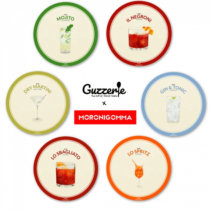 SET 6 SOTTOBICCHIERI COCKTAIL