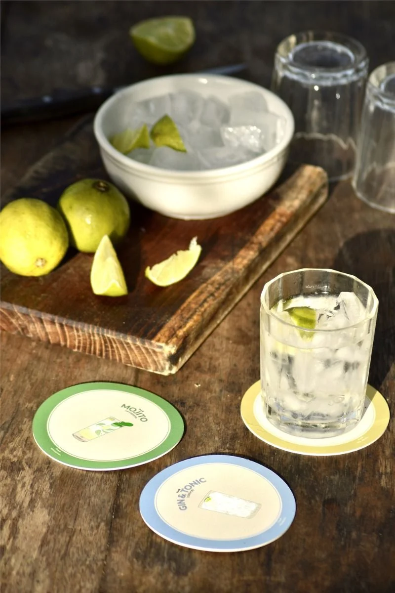 SET 6 SOTTOBICCHIERI COCKTAIL