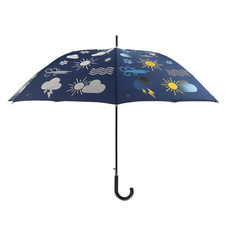 OMBRELLO CON NUVOLE E METEO CAMBIA COLORE A CONTATTO CON LA PIOGGIA
