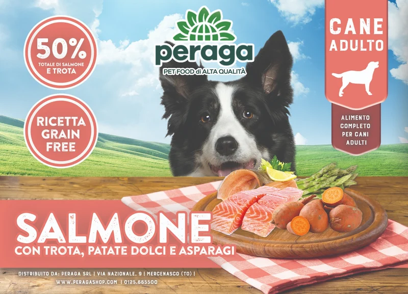 CROCCHETTE PERAGA GRAIN FREE PER CANE ADULTO 6KG SALMONE