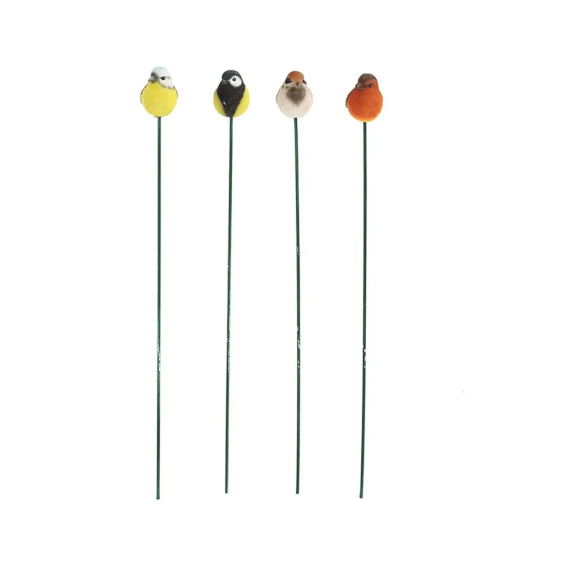UCCELLINO IN RESINA SU SUPPORTO ASSORTITO H87CM