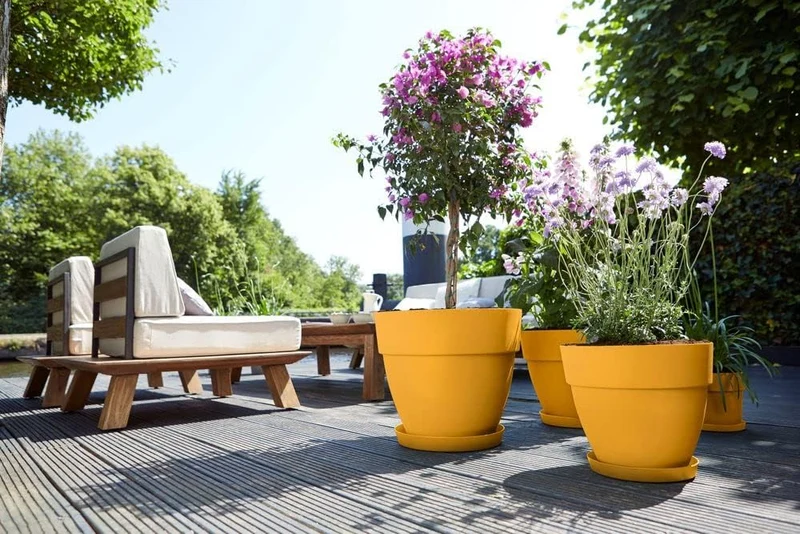 VASO VIBIA CAMPANA ROUND 40CM HONEY YELLOW