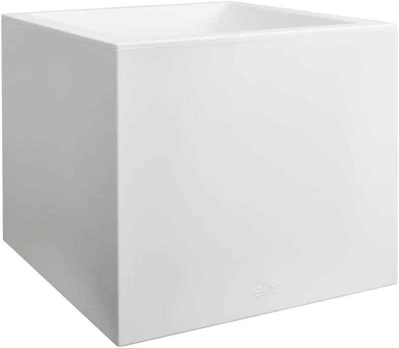VASO VIVO NEXT SQUARE 40CM WHITE